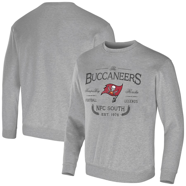 Men's Tampa Bay Buccaneers Gray Darius Rucker Collection Pullover Sweatshirt